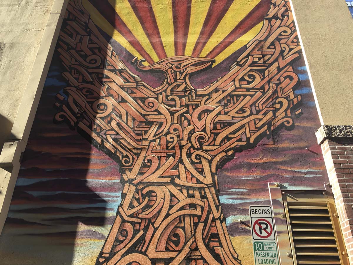 Phoenix mural by Thomas Breeze Marcus.