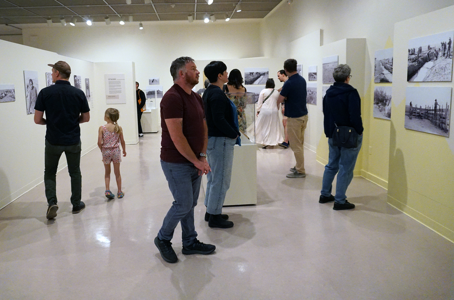 Event image of a photography exhibition at an anthropology museum.