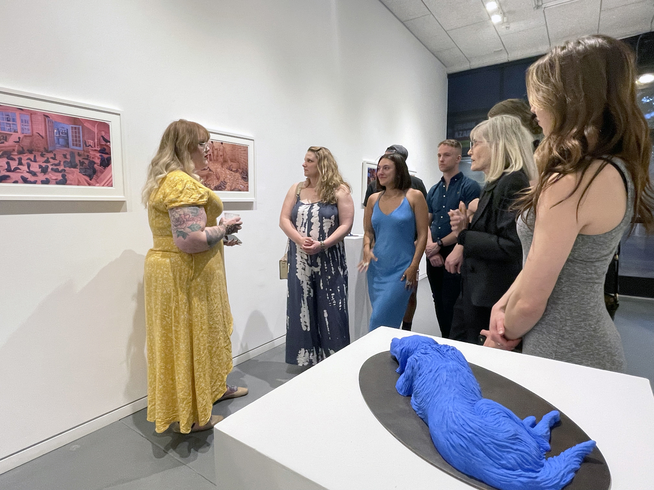 A crowd at Rule Gallery Denver.