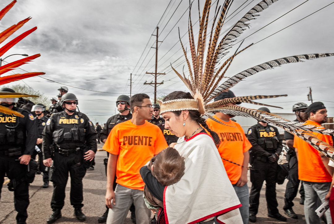 Photo by Dean Terasaki of activists in Phoenix.