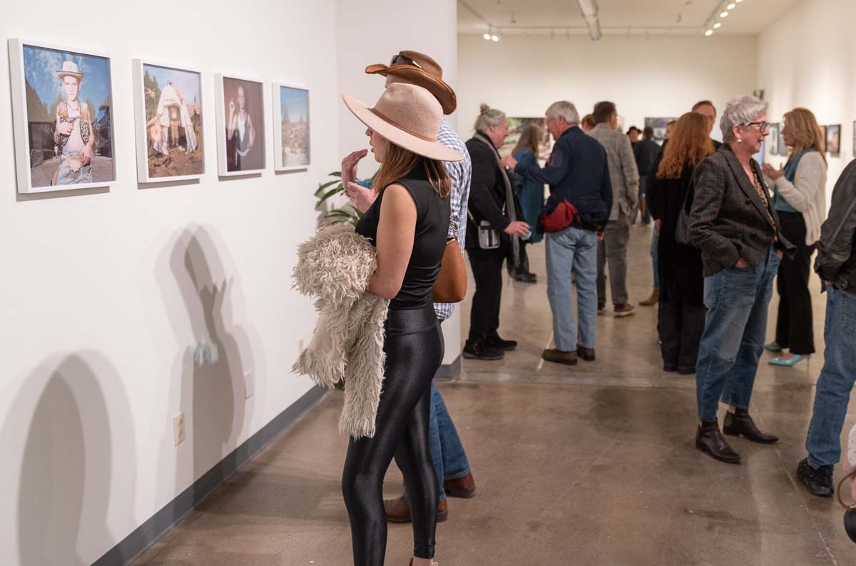 Inside Center’s new exhibition space with work by Naomi Harris.