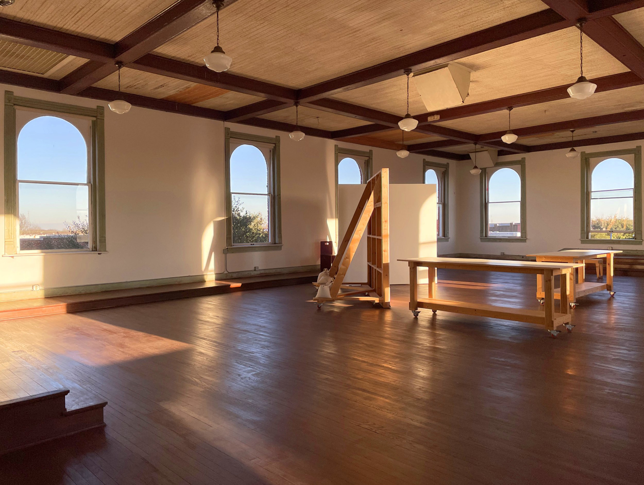 A sun-filled room at the Corsicana Artist Residency, just one of the Southwest Artist Residencies with Summer 2025 submission deadlines.