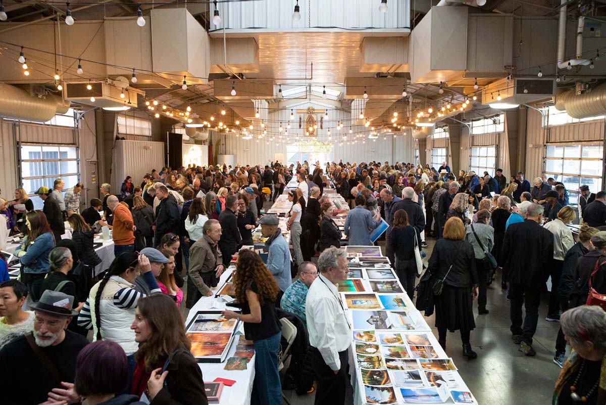 Review Santa Fe portfolio viewing at the Farmers’ Market Pavilion, 2019.
