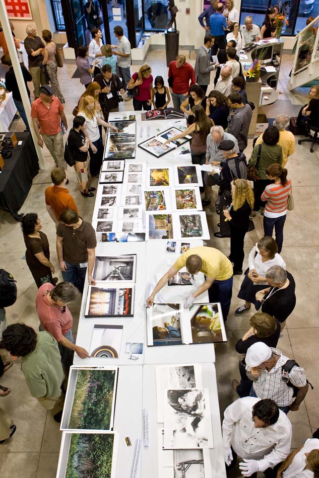 Review Santa Fe portfolio viewing at Zane Bennett Contemporary Art, 2008, a signature event of Center Santa Fe.