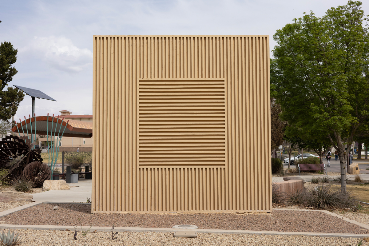 Sol Lewitt's sculpture on the New Mexico State University campus.