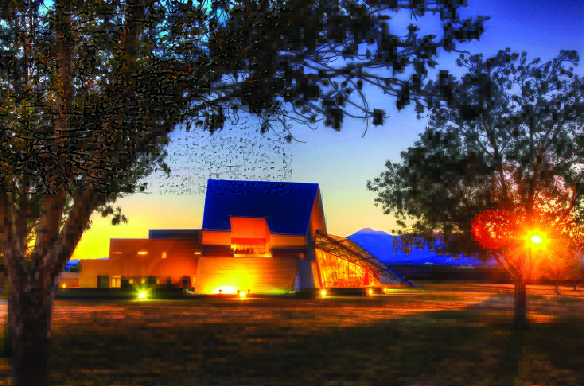 Spencer Theater in the fall.