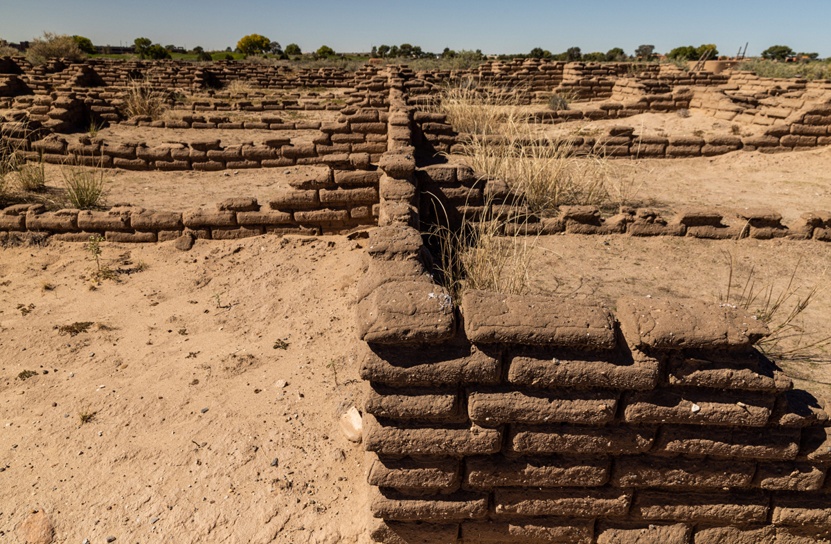 reconstructed adobe brick at the Coronado Historic Site