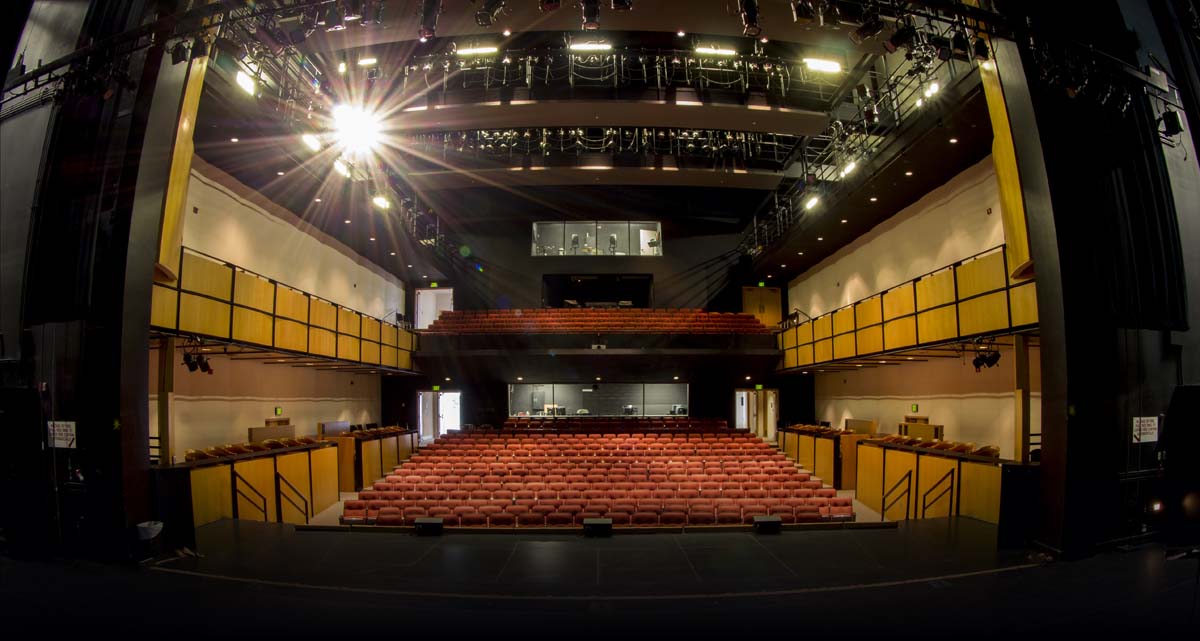 View of the auditorium from the stage.