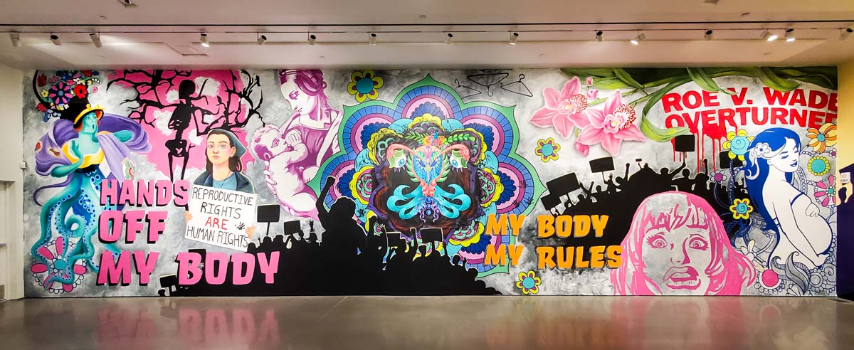 Mural by Lady Pink on the issue of reproductive rights.