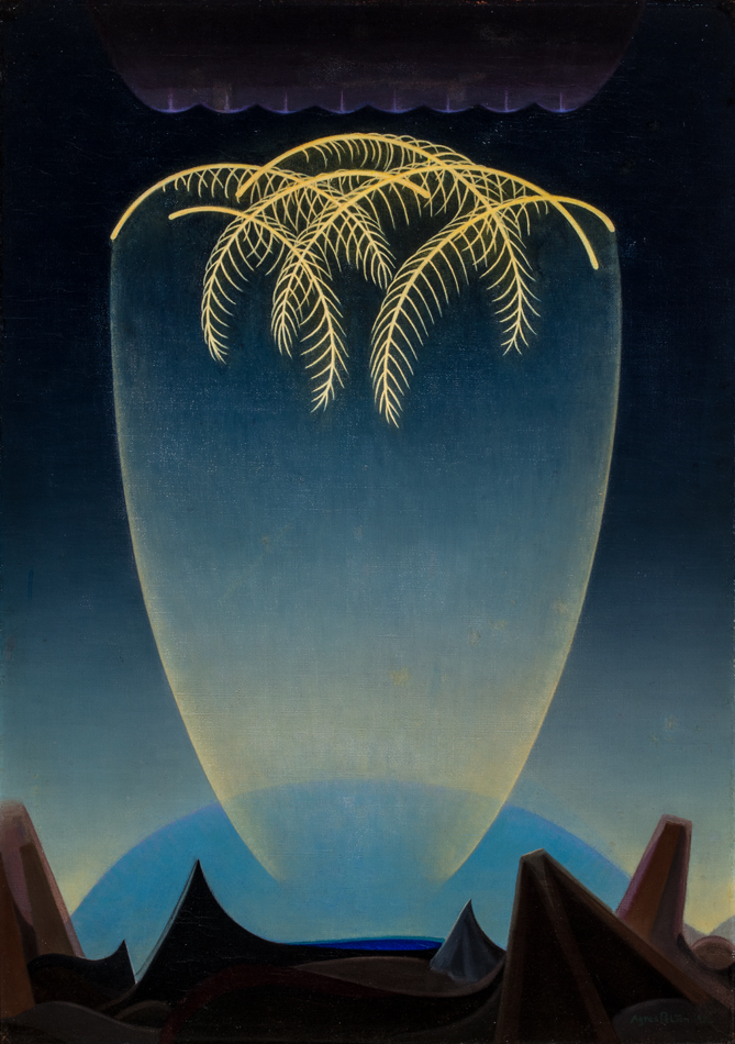 Painting by Agnes Pelton, which appears in the twelfth SITE Santa Fe International.
