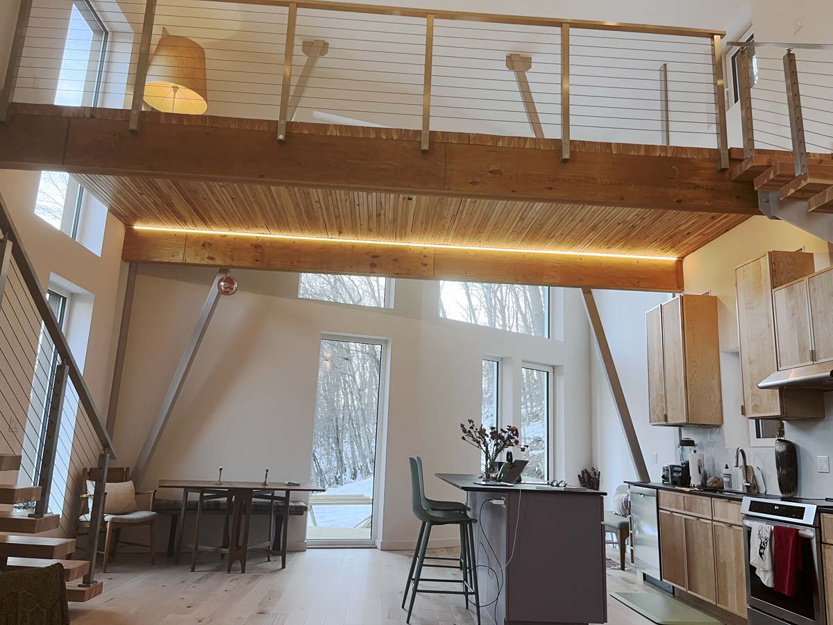 Interior view of a Passive House.