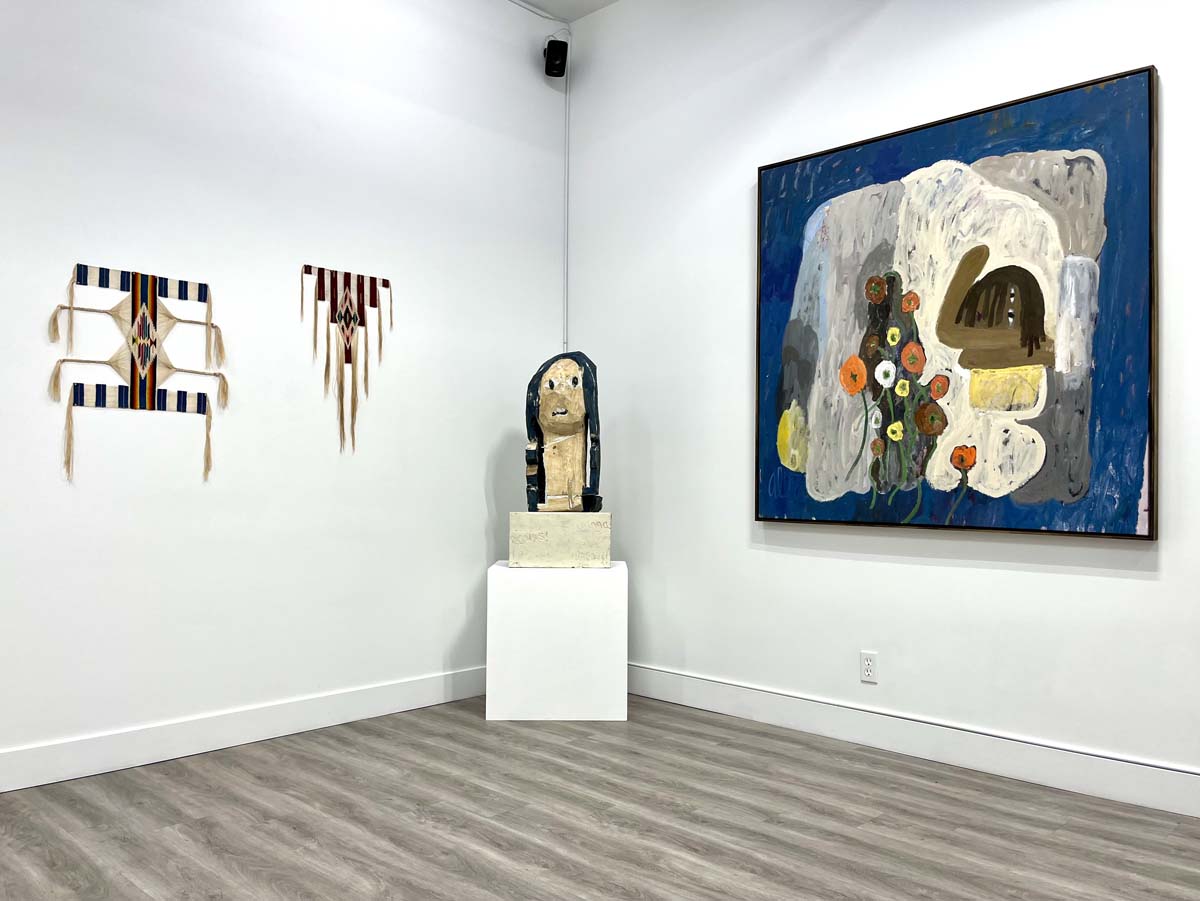 Installation view of Les Chingones at Material.
