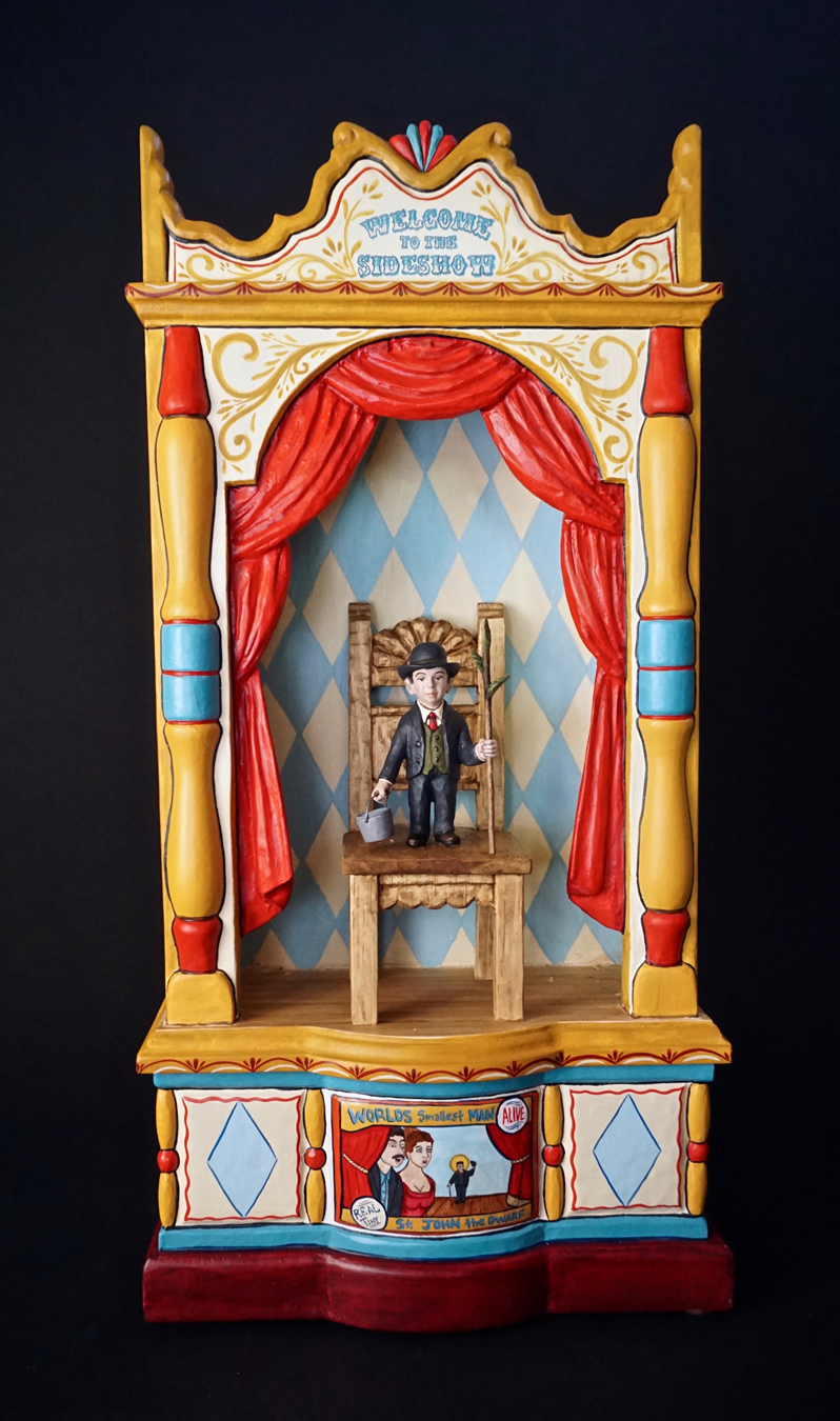 A contemporary bulto by Arthur Lopez, who is speaking out about changes to Traditional Spanish Market in Santa Fe.