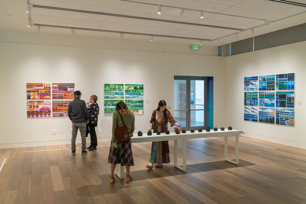 Gallery filled with colorful, nature-inspired art at Denver Botanic Gardens. Guide to contemporary art in Southwest Botanical Gardens.