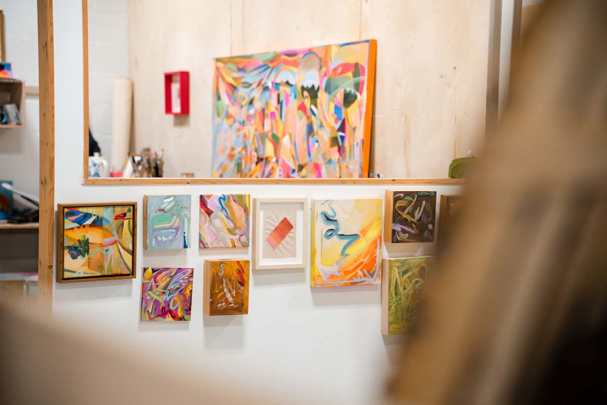 Cat Davis's studio at the CU.