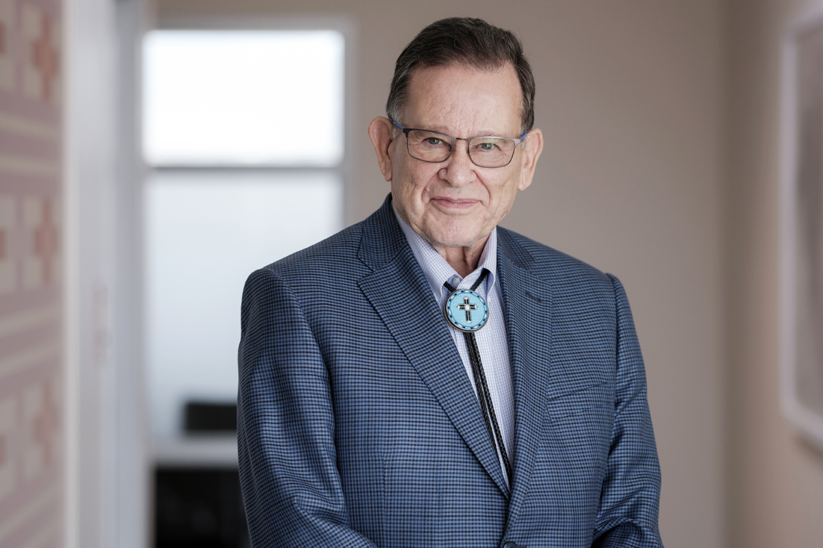 Professional photograph of former IAIA president Robert Martin (Cherokee Nation), PhD.