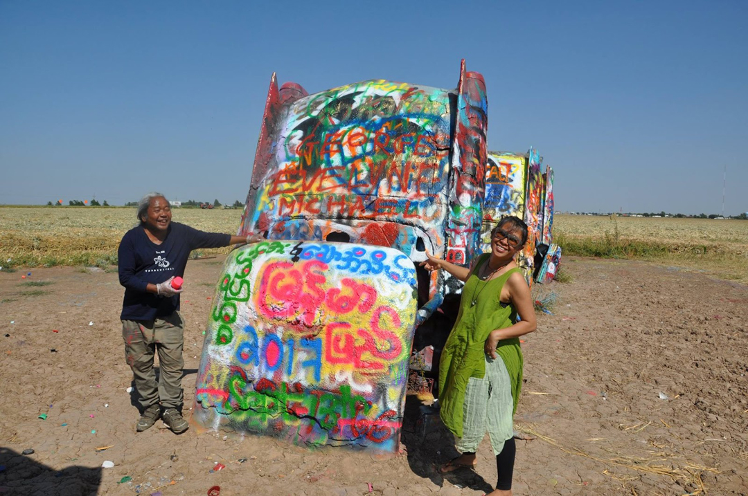 Burmese artist-activists Chaw Ei Thein and Sitt Nyein Aye.