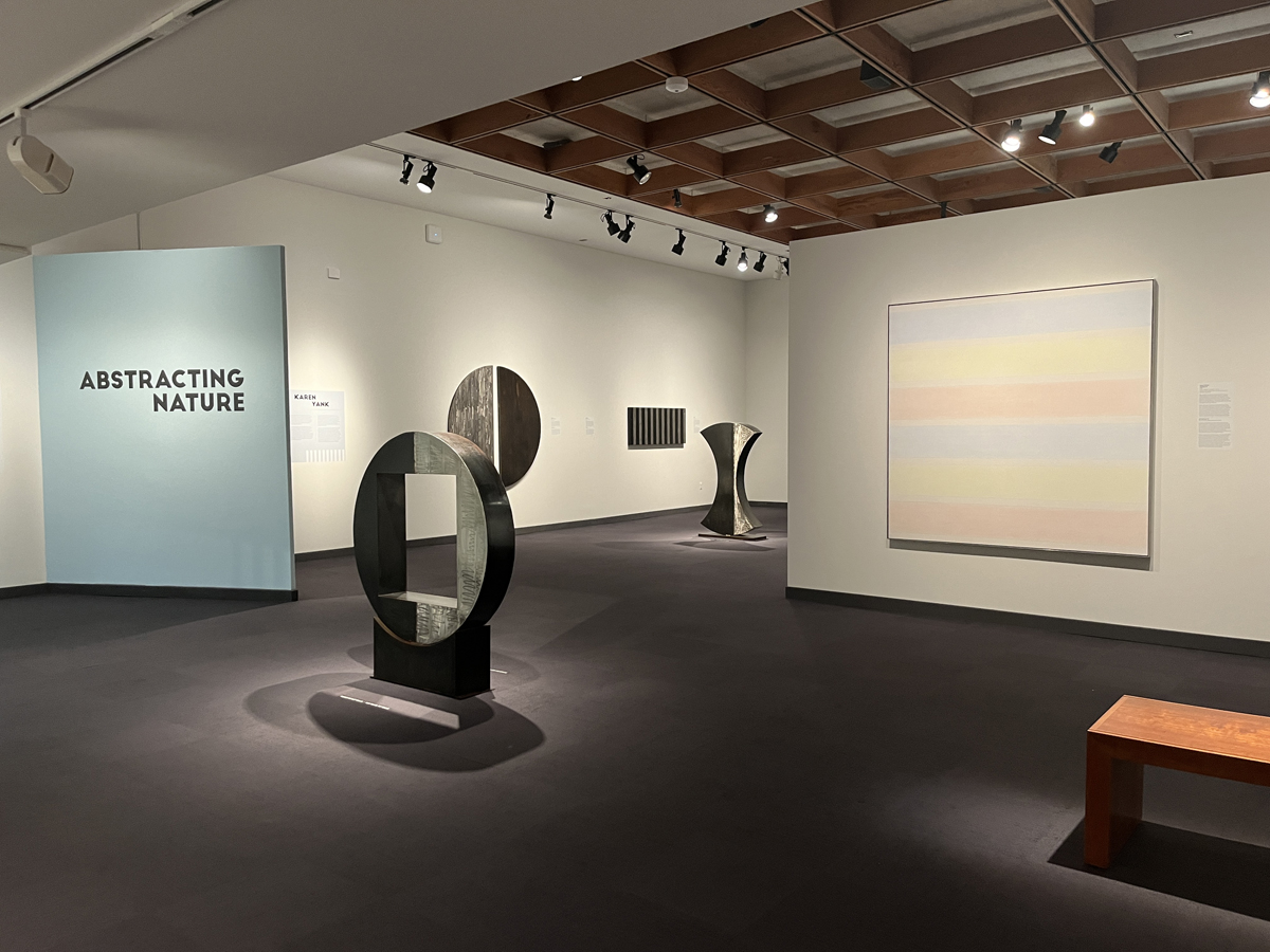 Installation view of Abstracting Nature exhibition at Albuquerque Museum.