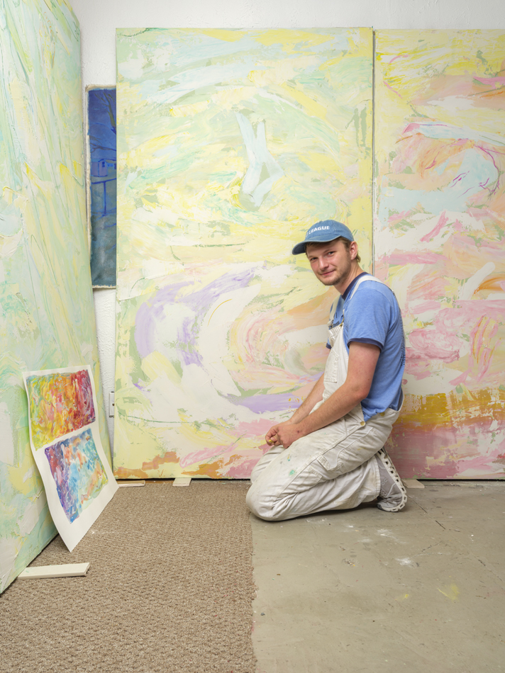 Portrait of Eli Ruhala in his Dallas studio.