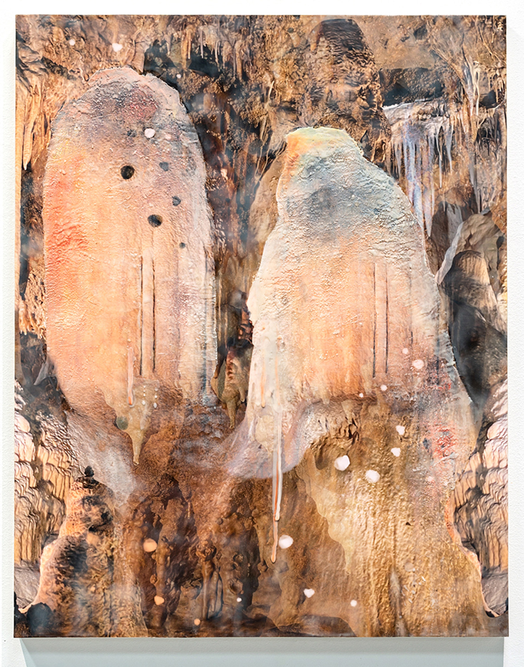 Cave-inspired painting by Erika Jaeggli.