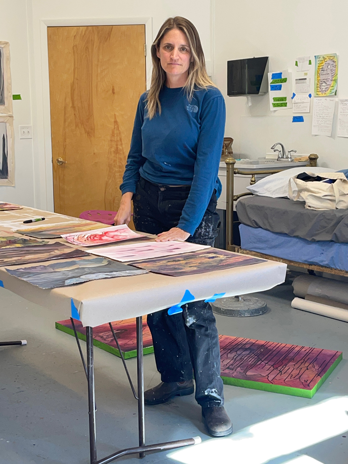 Portrait of Texas artist Erika Jaeggli.