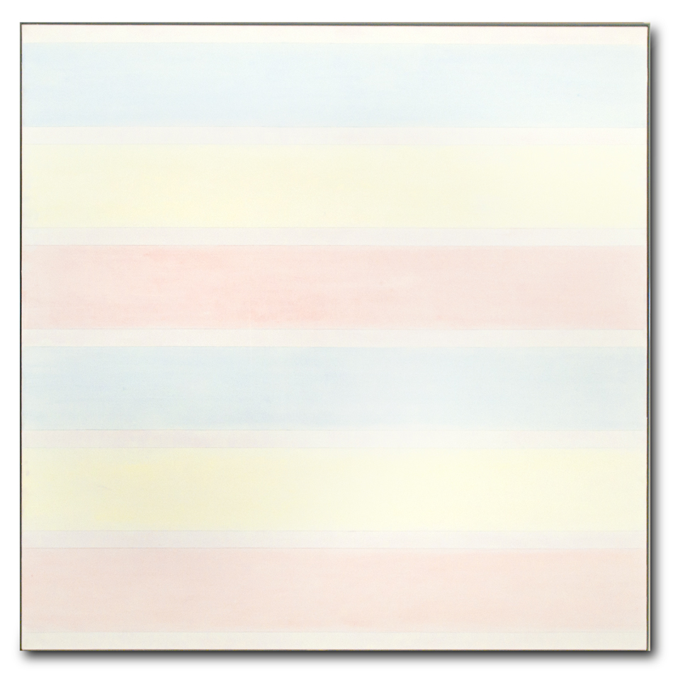 Stripe painting by Agnes Martin.