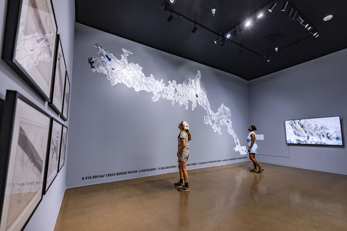Installation view of an exhibition at Kimball Art Center, a must-see art destination in Park City, Utah.