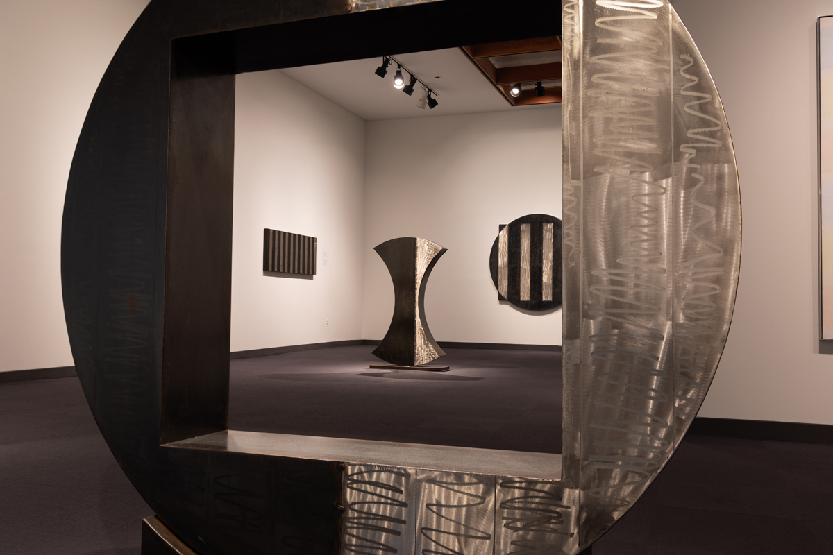 Installation view of Karen Yank's sculptural artworks at Albuquerque Museum.