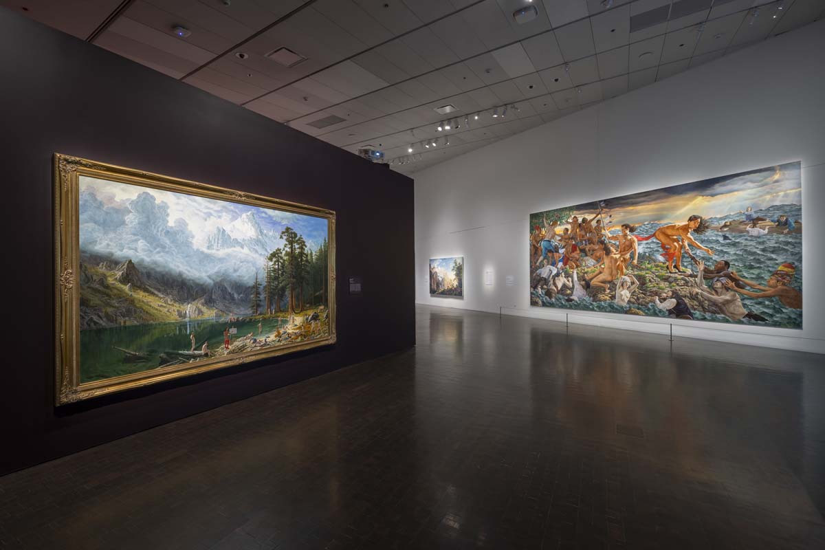 Installation view of Kent Monkman: History is Painted by the Victors at the Denver Art Museum.