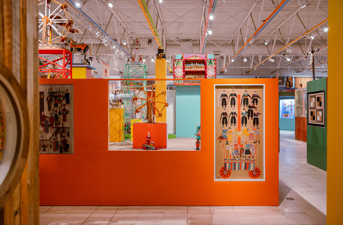 Multiple Visions: A Common Bond features colorful blocks and cutouts designed by the mind behind Herman Miller.