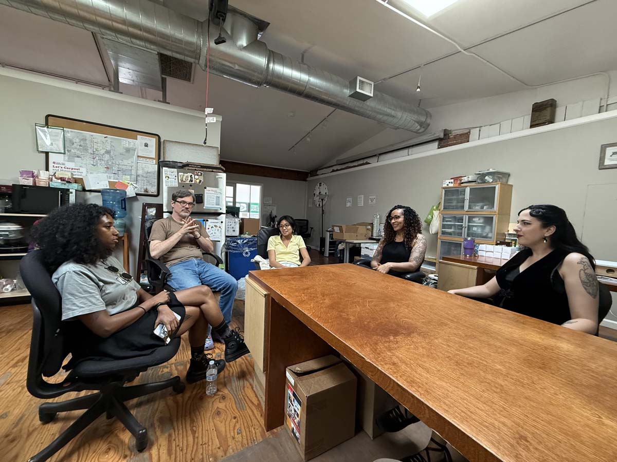 Members of the Eye Lounge collective gathered to talk with SWC in August at Modified Arts. 