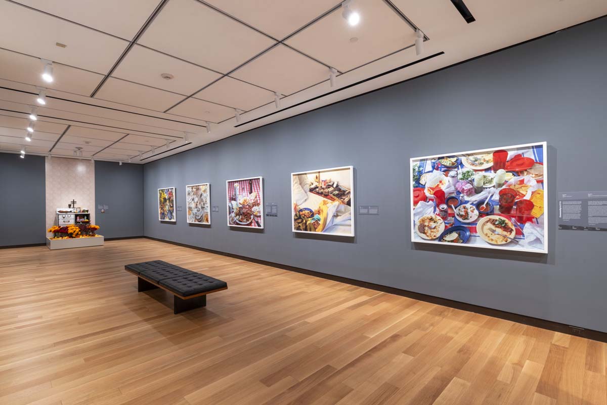 Installation view of Chuck Ramirez photographs at Amon Carter Museum.