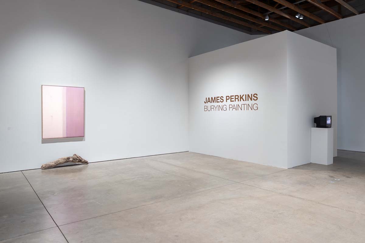 James Perkins, <i>Burying Painting</i>, installation view, Scottsdale Museum of Art, 2025.