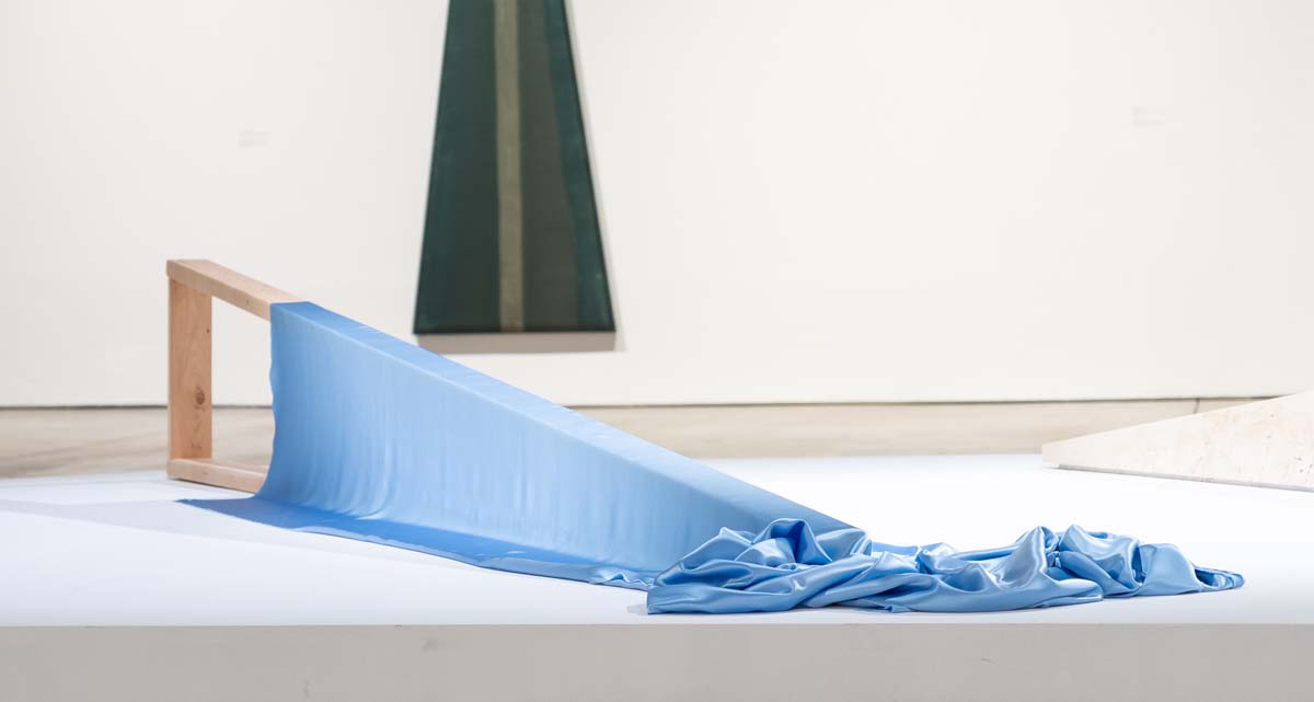 James Perkins, <i>Burying Painting</i>, installation view, Scottsdale Museum of Art, 2025. 