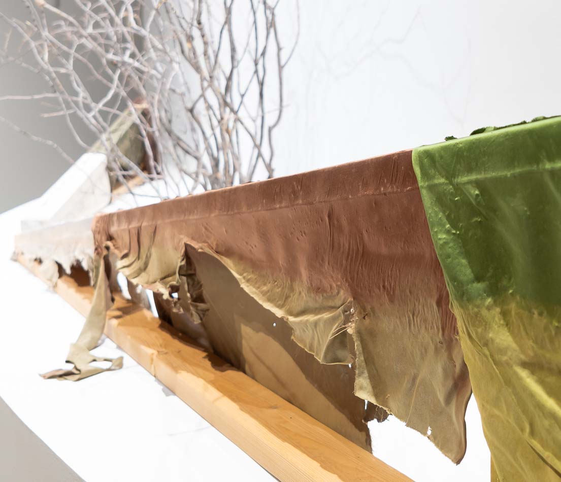 James Perkins, <i>Burying Painting</i>, installation view, Scottsdale Museum of Art, 2025. 