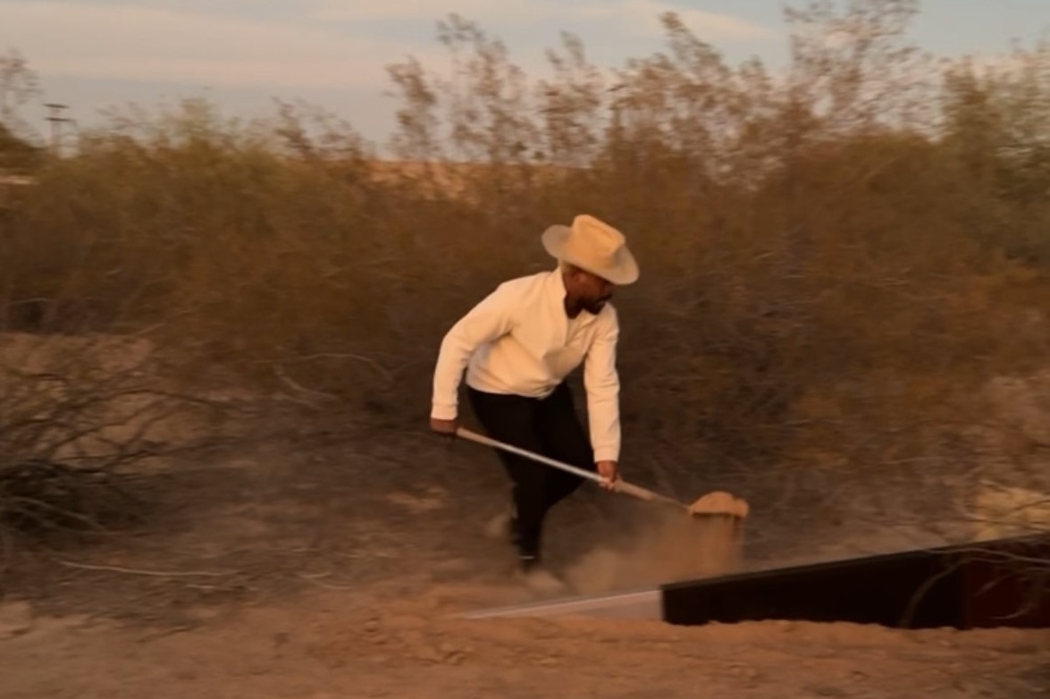James Perkins working in the Sonoran Desert.
