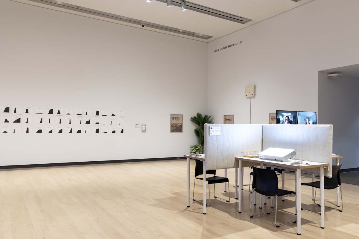 Installation view of Safwat Saleem at Phoenix Art Museum.