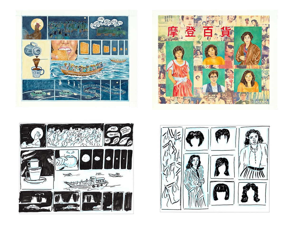 Concept art and finished paintings by Madalyn Drewno.