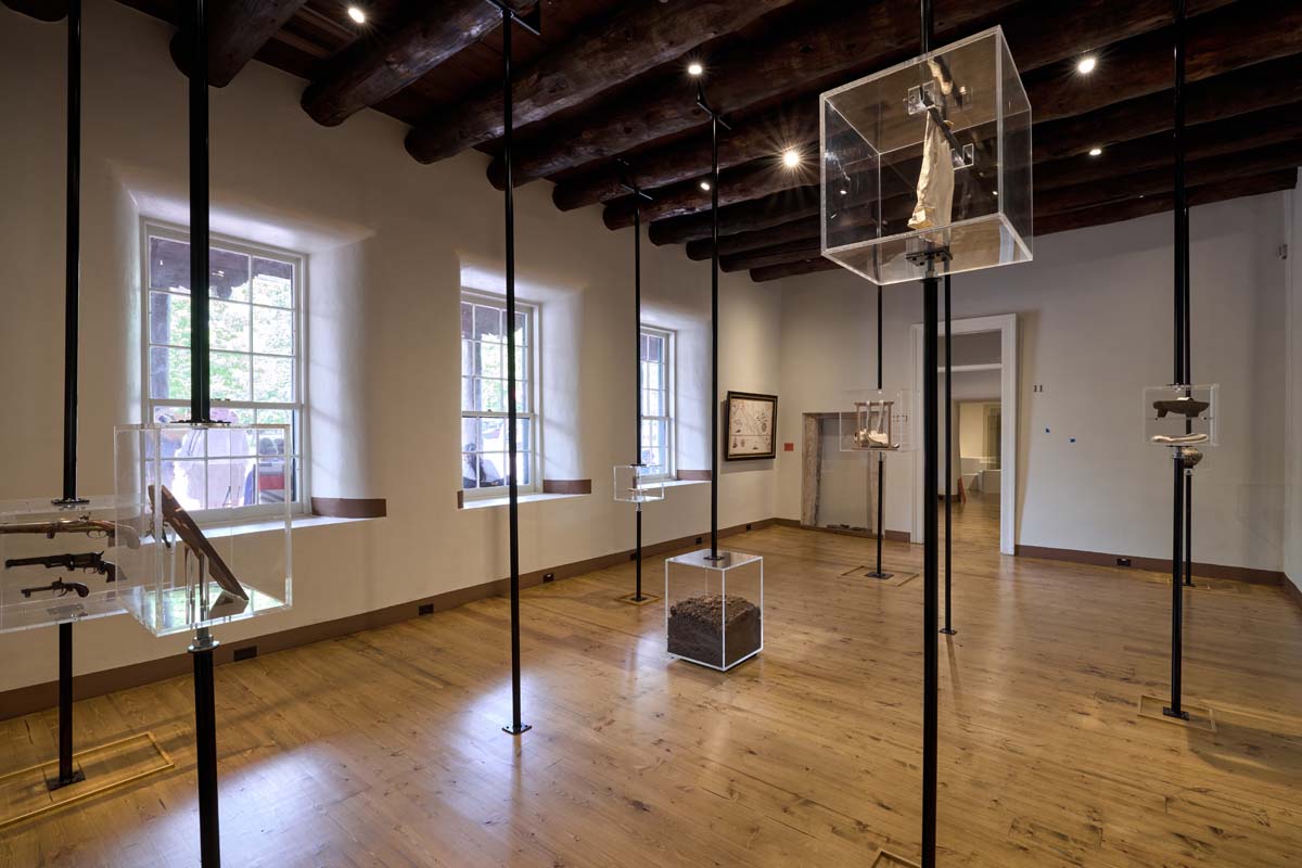 Daisy Quezada Ureña's installation at the New Mexico History Museum, Palace of the Governors. 