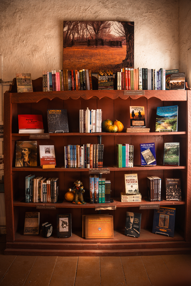 View of the Fort Garland Museum and Cultural Center Gift Shop, one of the top spaces in the Southwest Holiday Gift Guide of museum stores.