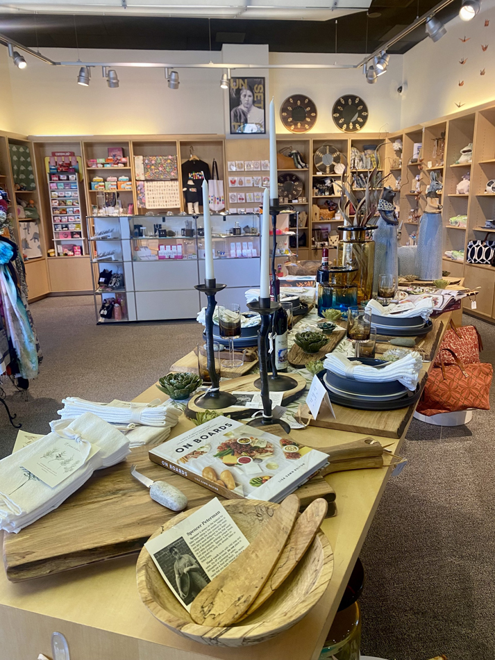 View of the Shop at Nevada Museum of Art, one of the top spaces in the Southwest Holiday Gift Guide of museum stores.