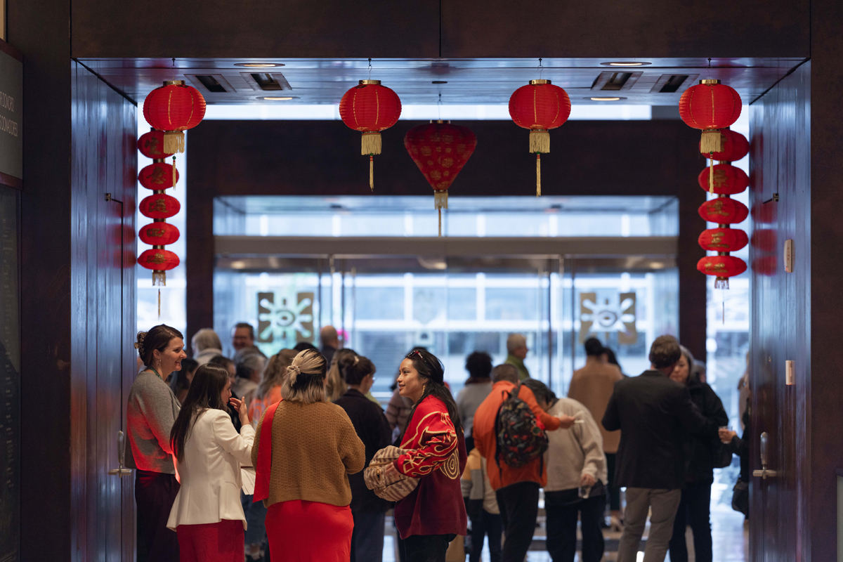 Visitors at the opening of a show about Denver's Little Saigon neighborhood at History Colorado Center.