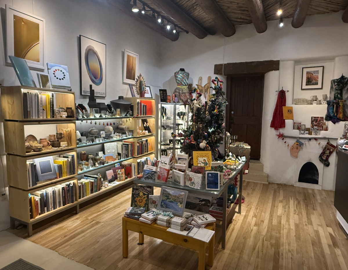 View of the Harwood Museum of Art Store, one of the top spaces in the Southwest Holiday Gift Guide of museum shops.
