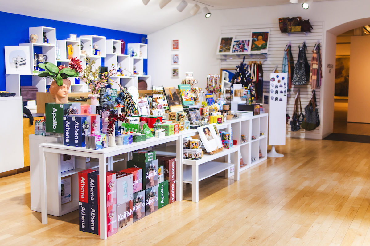 View of the San Antonio Museum of Art Shop, one of the top spaces in the Southwest Holiday Gift Guide of museum stores.