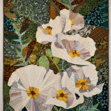 Yadi Flannery quilt with flowers