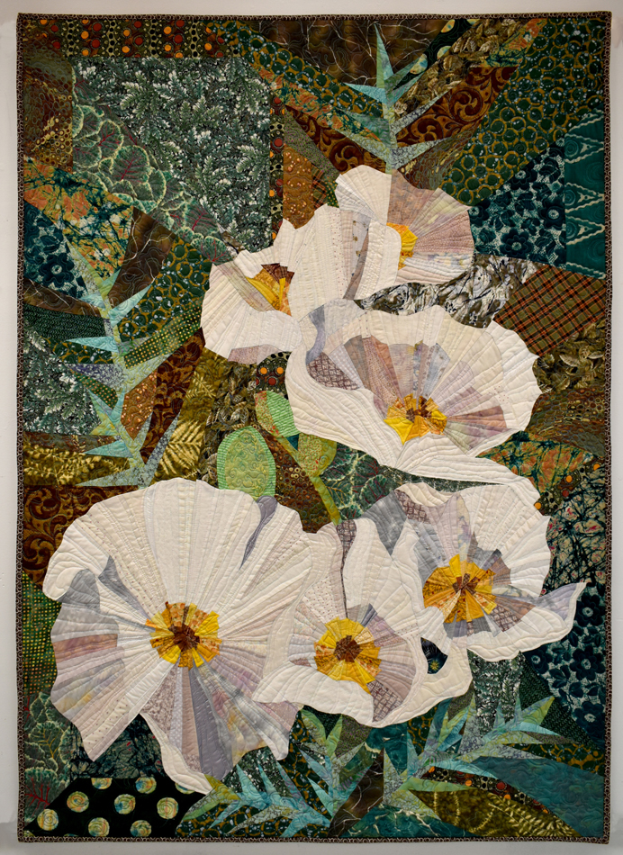 Yadi Flannery quilt with flowers