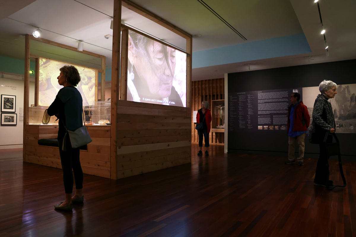 View of the Colorado Springs Fine Art Center's complete reinstall of its permanent collection, titled Gathering Place. This zone was curated by Pat Musick.