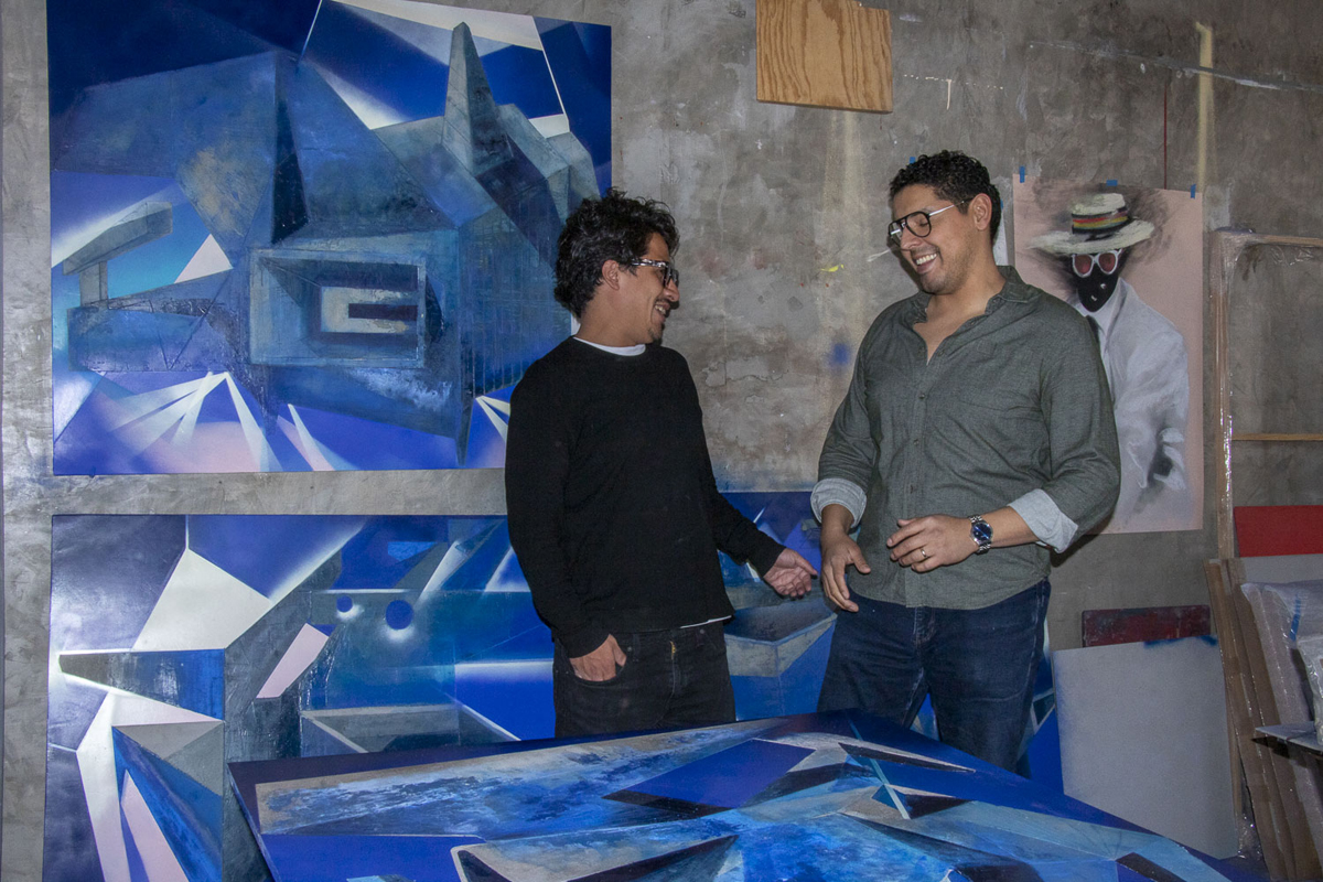Two artists discuss a vibrant blue painting series. The Apapacho residency is just one of the top Mexico City residencies on this comprehensive list for visual artists and curators.