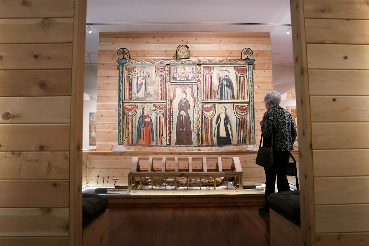 View of the Colorado Springs Fine Art Center's complete reinstall of its permanent collection, titled Gathering Place. This zone was curated by James M. Córdova.