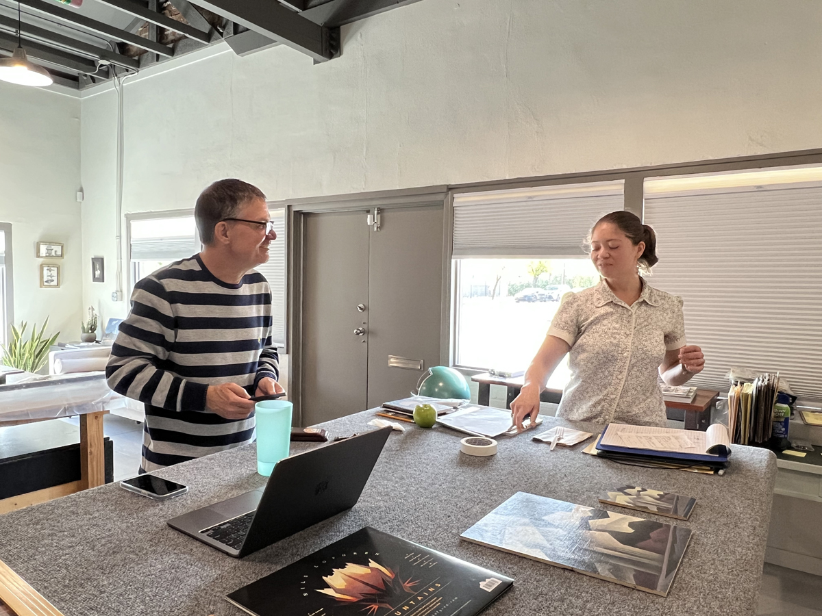 The staff of Ed Mell Gallery in Phoenix, Arizona.